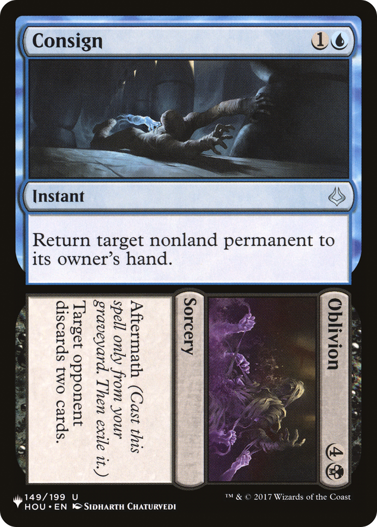 Consign // Oblivion [The List] | The Time Vault CA