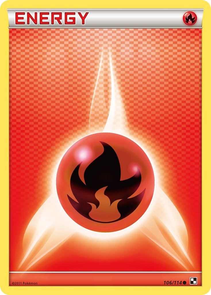 Fire Energy (106/114) [Black & White: Base Set] | The Time Vault CA