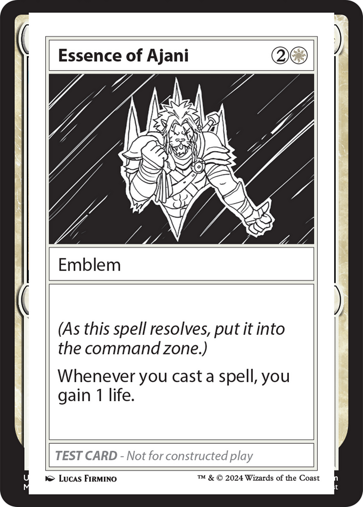 Essence of Ajani [Mystery Booster 2 Playtest Cards] | The Time Vault CA