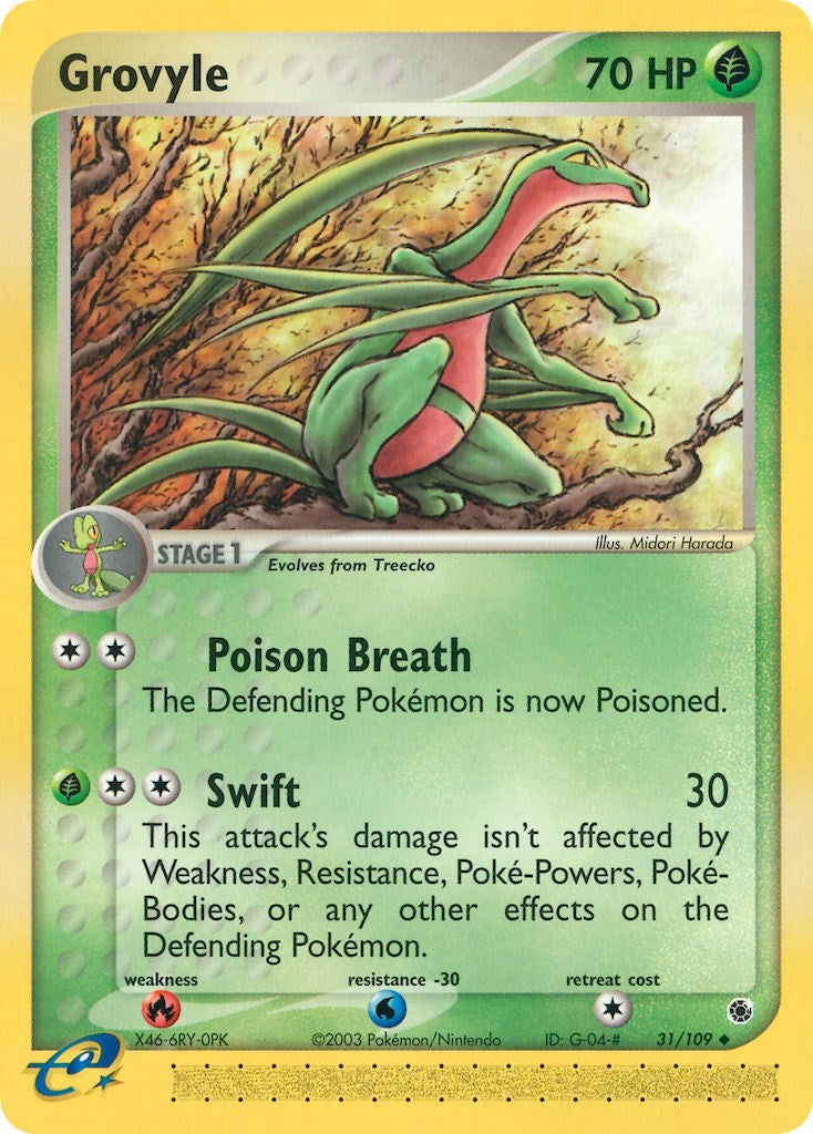 Grovyle (31/109) [EX: Ruby & Sapphire] | The Time Vault CA
