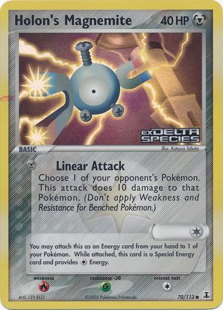 Holon's Magnemite (70/113) (Stamped) [EX: Delta Species] | The Time Vault CA