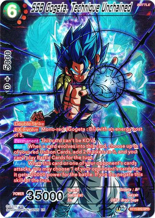 SSB Gogeta, Technique Unchained (SPR) (BT11-012) [Vermilion Bloodline 2nd Edition] | The Time Vault CA