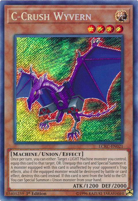 C-Crush Wyvern [LCKC-EN021] Secret Rare | The Time Vault CA