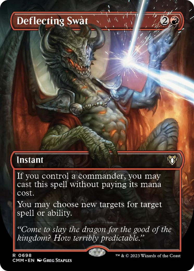 Deflecting Swat (Borderless Alternate Art) [Commander Masters] | The Time Vault CA