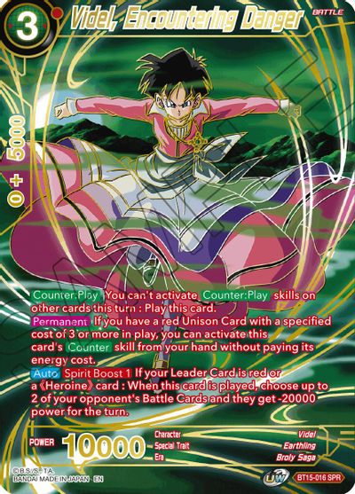 Videl, Encountering Danger (SPR) (BT15-016) [Saiyan Showdown] | The Time Vault CA