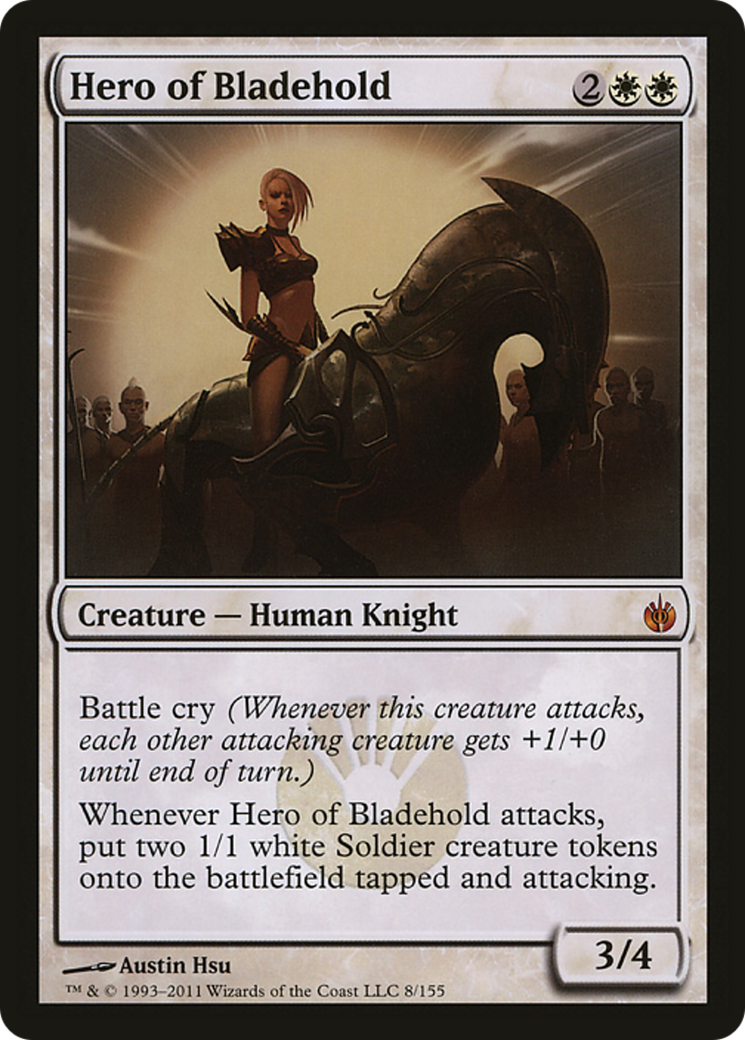 Hero of Bladehold (Mirrodin Besieged) (Oversized) [Oversize Cards] | The Time Vault CA