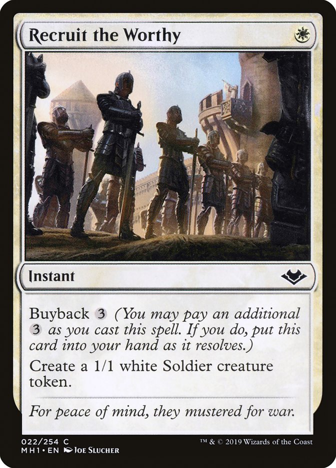 Recruit the Worthy [Modern Horizons] | The Time Vault CA