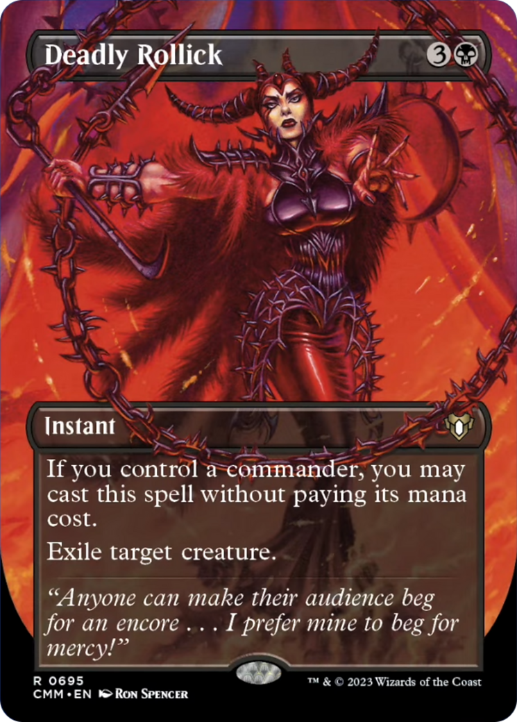 Deadly Rollick (Borderless Alternate Art) [Commander Masters] | The Time Vault CA