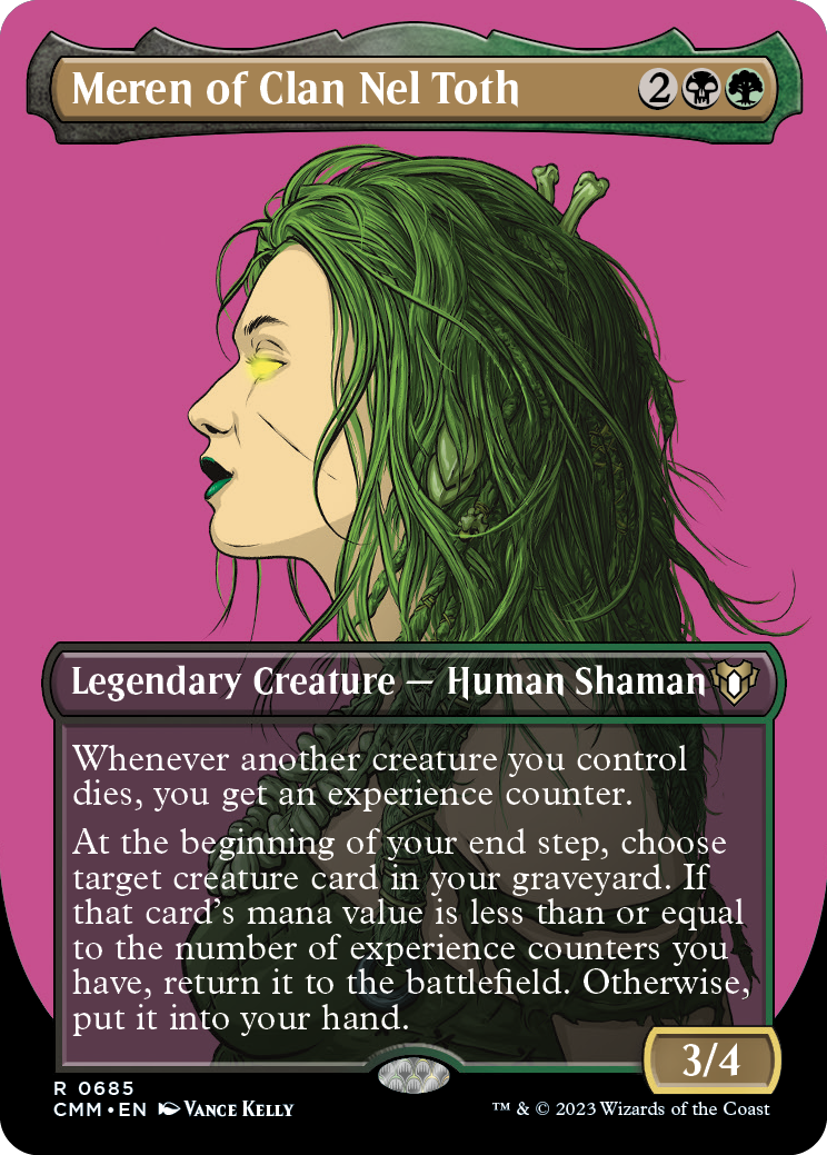 Meren of Clan Nel Toth (Borderless Profile) [Commander Masters] | The Time Vault CA