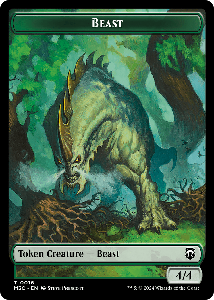 Elephant // Beast (0016) Double-Sided Token [Modern Horizons 3 Commander Tokens] | The Time Vault CA