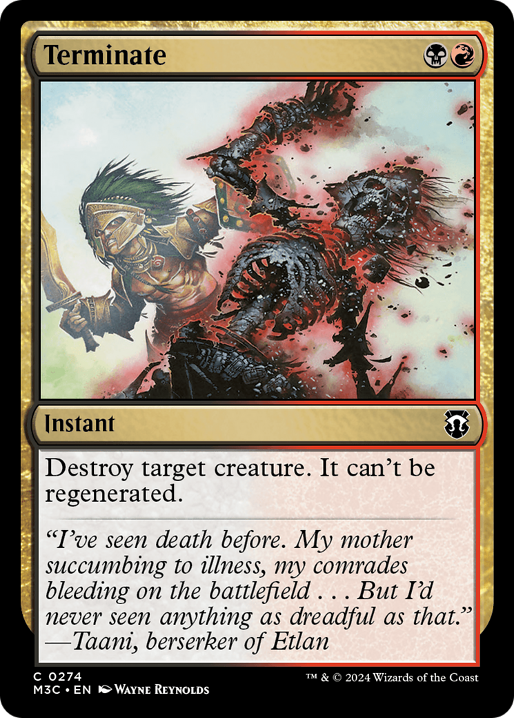 Terminate (Ripple Foil) [Modern Horizons 3 Commander] | The Time Vault CA