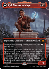 Ral, Monsoon Mage // Ral, Leyline Prodigy (Borderless) (Textured Foil) [Modern Horizons 3] | The Time Vault CA