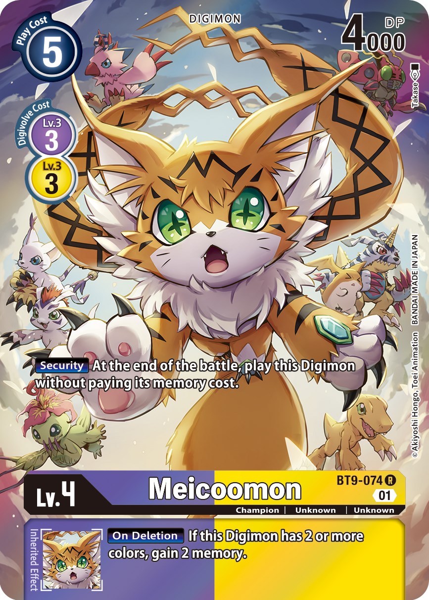 Meicoomon [BT9-074] (Alternate Art) [X Record] | The Time Vault CA