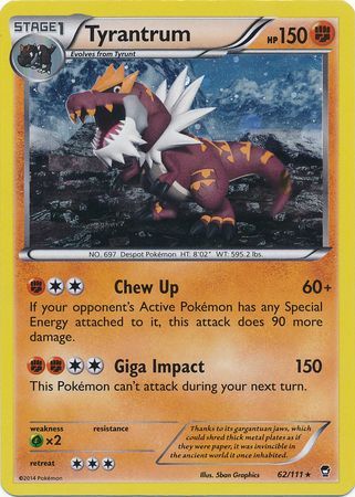 Tyrantrum (62/111) (Cosmos Holo) [XY: Furious Fists] | The Time Vault CA