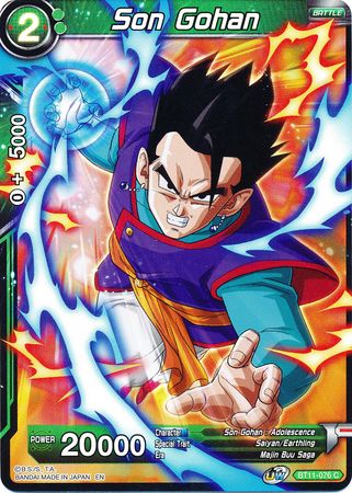 Son Gohan (Green) (BT11-076) [Vermilion Bloodline 2nd Edition] | The Time Vault CA