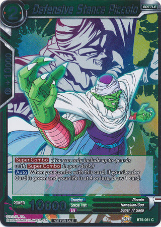 Defensive Stance Piccolo (Event Pack 4) (BT5-061) [Promotion Cards] | The Time Vault CA