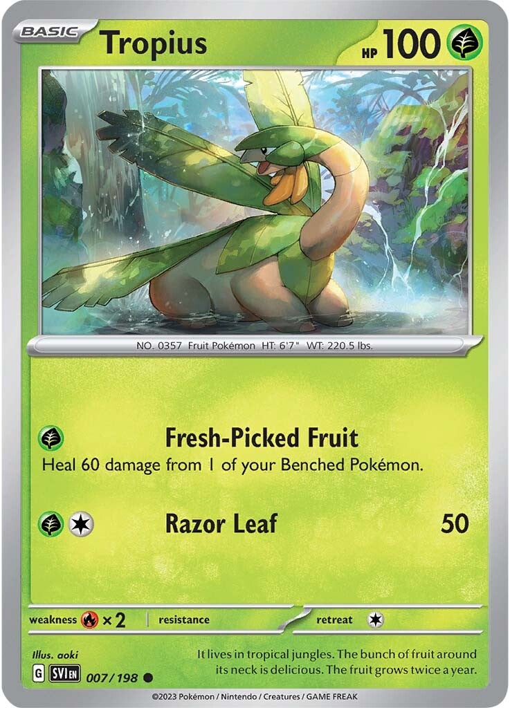 Tropius (007/198) [Scarlet & Violet: Base Set] | The Time Vault CA
