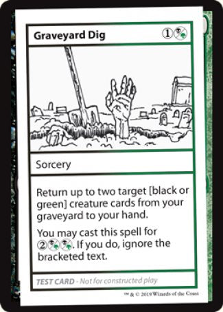 Graveyard Dig (2021 Edition) [Mystery Booster Playtest Cards] | The Time Vault CA