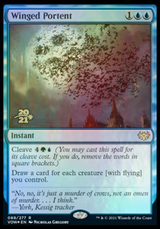 Winged Portent [Innistrad: Crimson Vow Prerelease Promos] | The Time Vault CA