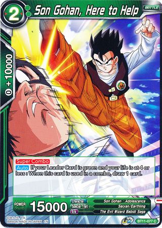Son Gohan, Here to Help (BT11-077) [Vermilion Bloodline] | The Time Vault CA
