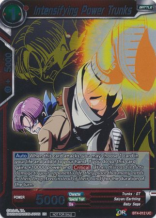 Intensifying Power Trunks (Event Pack 3 - 2019) (BT4-012_PR) [Promotion Cards] | The Time Vault CA