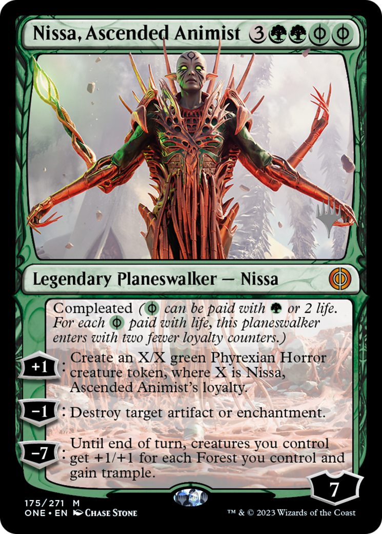 Nissa, Ascended Animist (Promo Pack) [Phyrexia: All Will Be One Promos] | The Time Vault CA