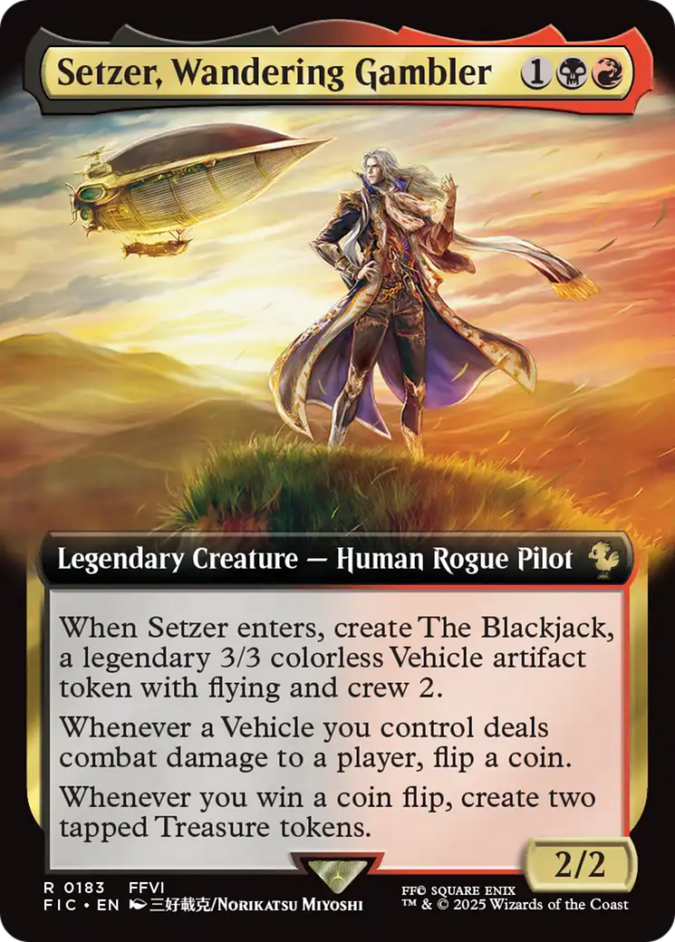 Setzer, Wandering Gambler (Extended Art) [FINAL FANTASY Commander] | The Time Vault CA