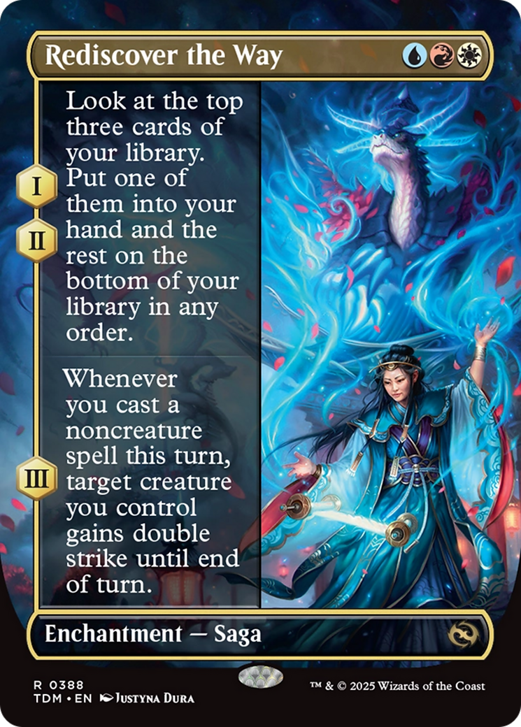 Rediscover the Way (Borderless) [Tarkir: Dragonstorm] | The Time Vault CA