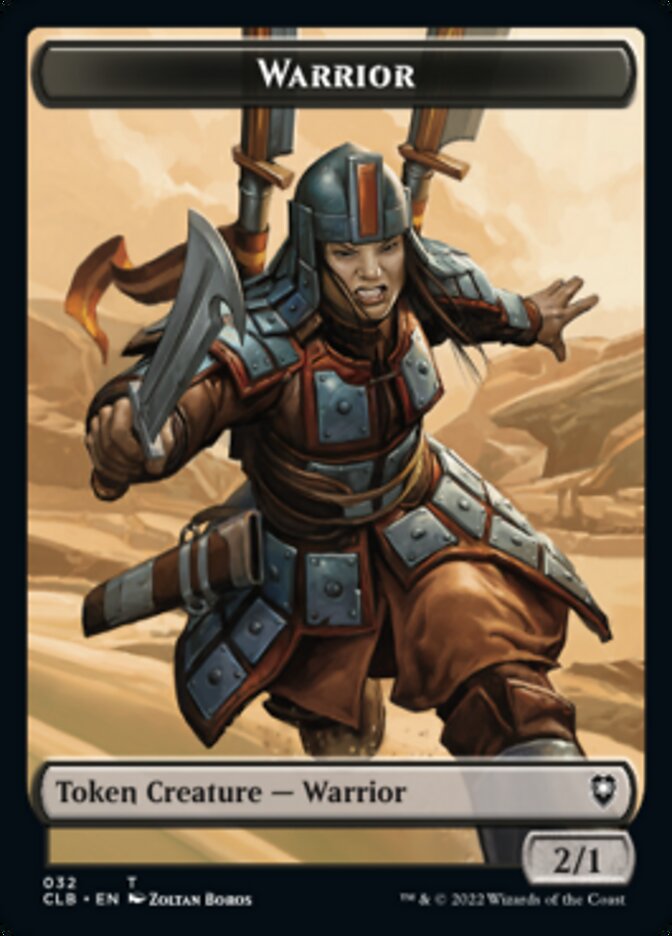 Warrior // Inkling Double-Sided Token [Commander Legends: Battle for Baldur's Gate Tokens] | The Time Vault CA