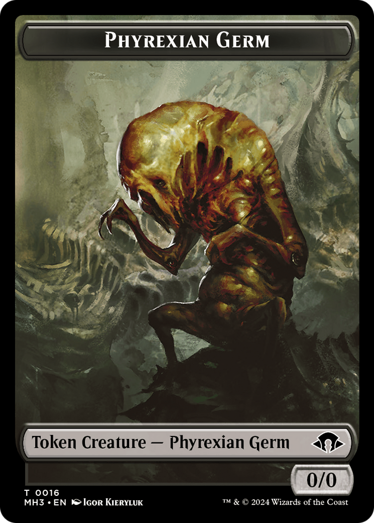 Phyrexian Germ // Blood Double-Sided Token [Modern Horizons 3 Tokens] | The Time Vault CA