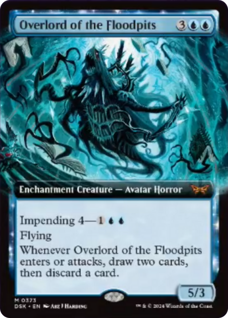 Overlord of the Floodpits (Extended Art) [Duskmourn: House of Horror] | The Time Vault CA