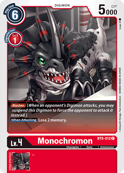 Monochromon [BT5-012] [Battle of Omni] | The Time Vault CA