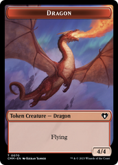 Dragon // Kor Ally Double-Sided Token [Commander Masters Tokens] | The Time Vault CA