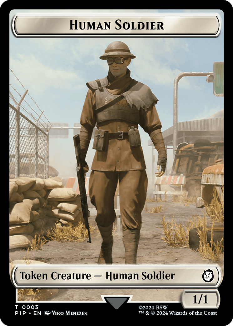 Soldier (004) // Human Soldier Double-Sided Token [Fallout Tokens] | The Time Vault CA