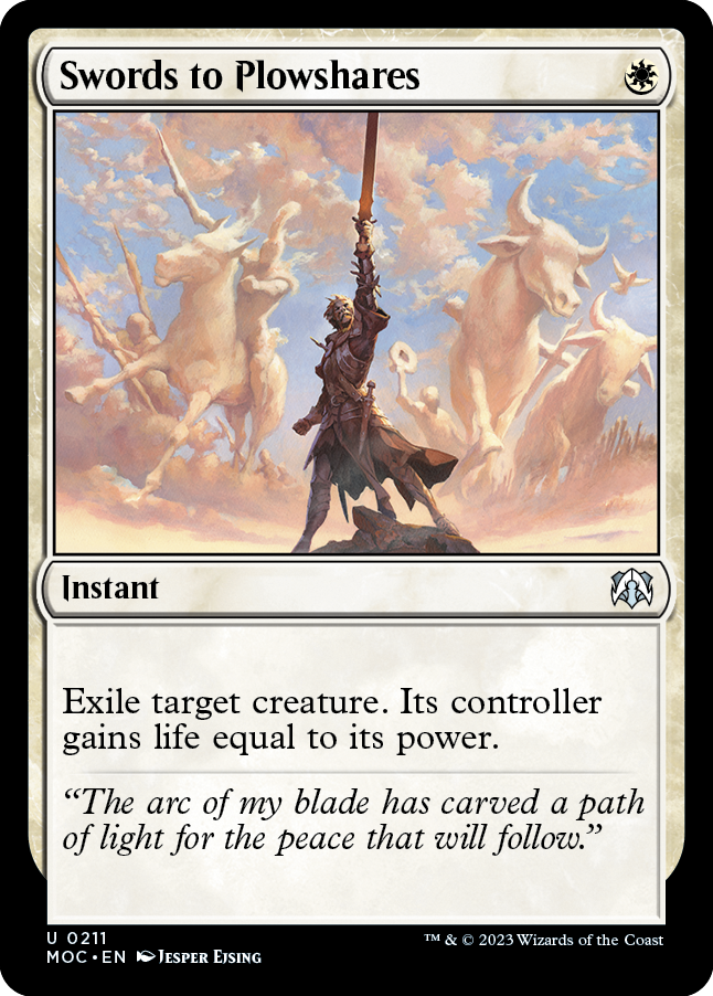 Swords to Plowshares [March of the Machine Commander] | The Time Vault CA