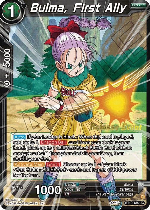 Bulma, First Ally (Fighter's Ambition Holiday Pack) (BT19-135) [Tournament Promotion Cards] | The Time Vault CA