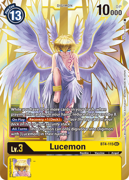 Lucemon [BT4-115] [Great Legend] | The Time Vault CA