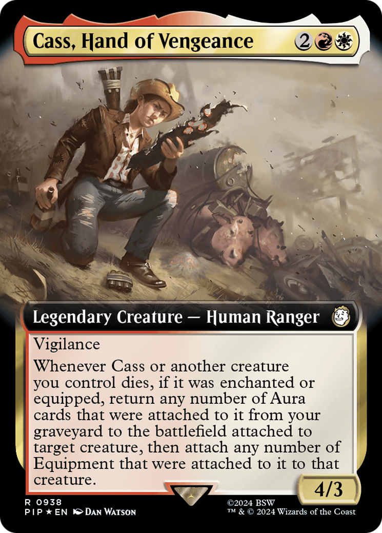 Cass, Hand of Vengeance (Extended Art) (Surge Foil) [Fallout] | The Time Vault CA