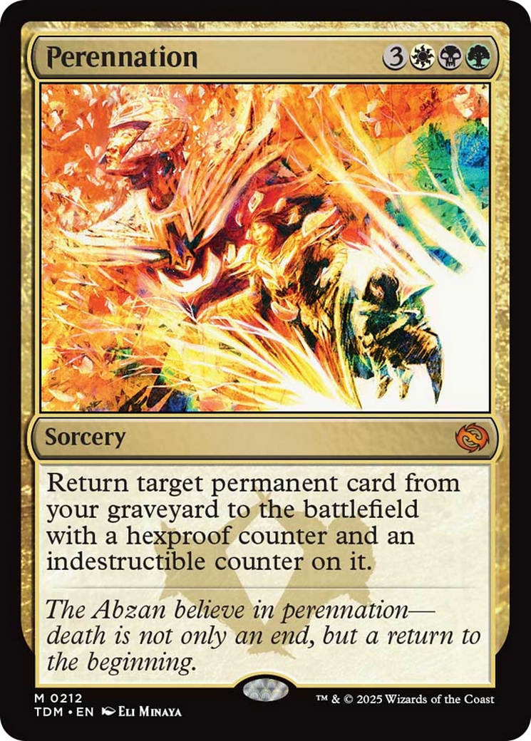 Perennation [Tarkir: Dragonstorm] | The Time Vault CA