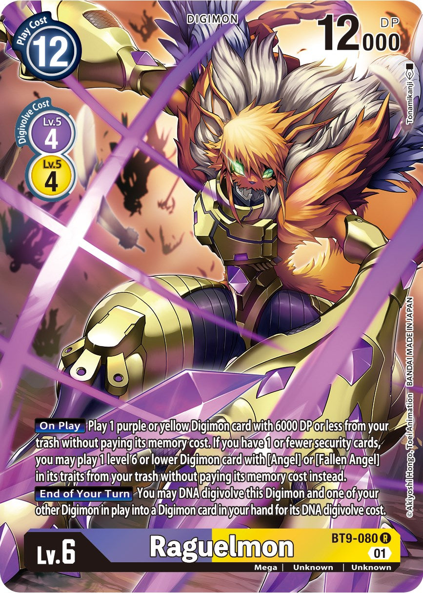 Raguelmon [BT9-080] (Alternate Art) [X Record] | The Time Vault CA