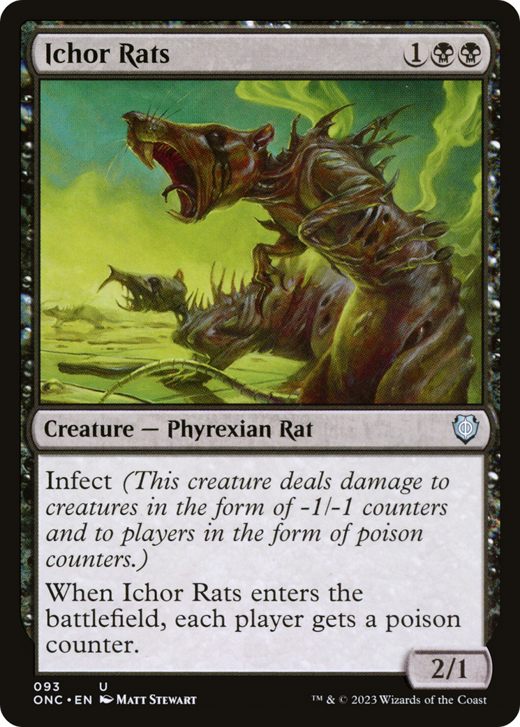 Ichor Rats [Phyrexia: All Will Be One Commander] | The Time Vault CA