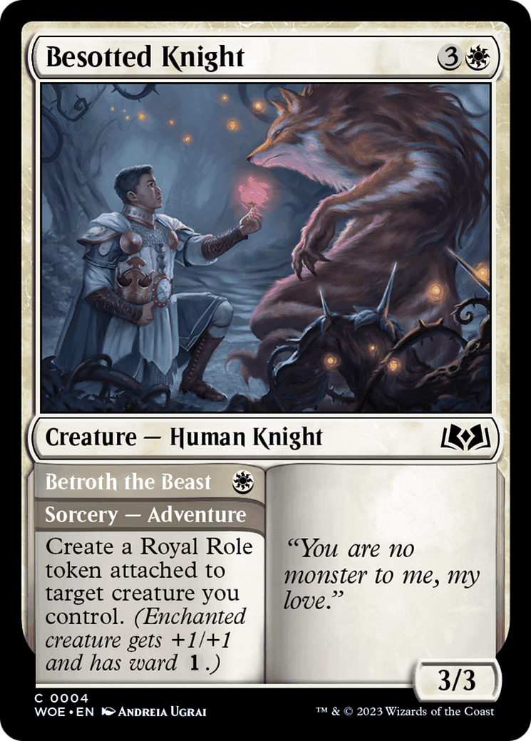 Besotted Knight // Betroth the Beast [Wilds of Eldraine] | The Time Vault CA