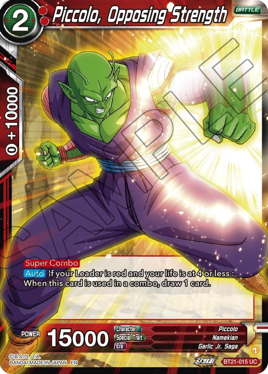 Piccolo, Opposing Strength (BT21-015) [Wild Resurgence] | The Time Vault CA