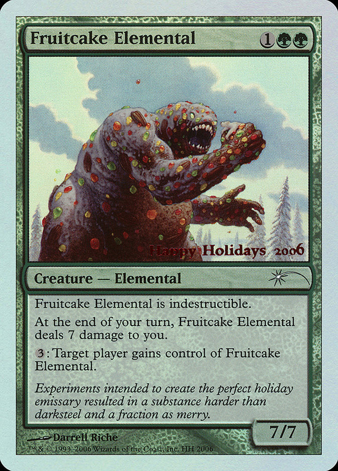 Fruitcake Elemental [Happy Holidays] | The Time Vault CA