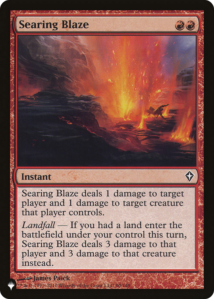 Searing Blaze [The List] | The Time Vault CA