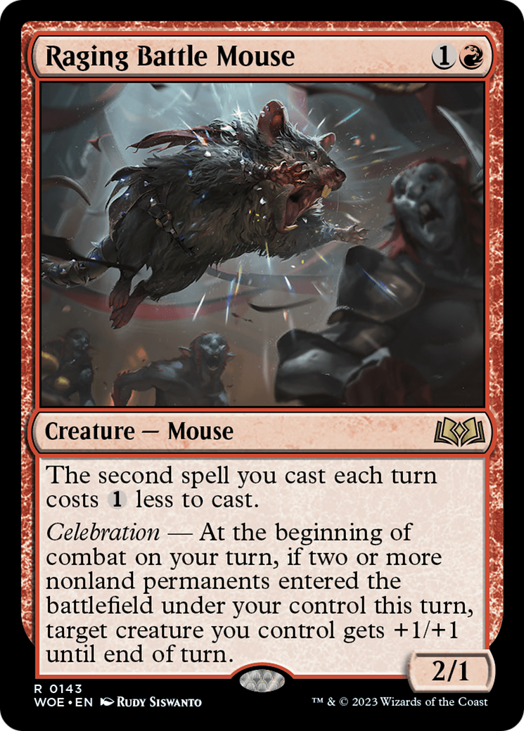 Raging Battle Mouse [Wilds of Eldraine] | The Time Vault CA