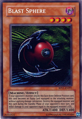 Blast Sphere [RP01-EN091] Secret Rare | The Time Vault CA