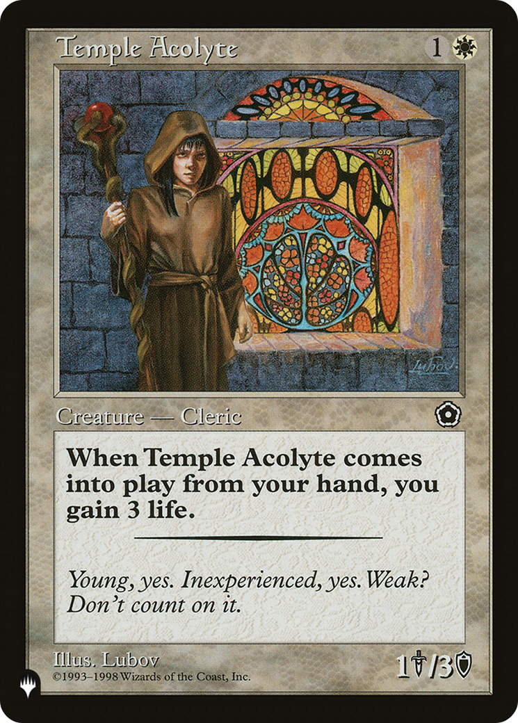 Temple Acolyte [The List] | The Time Vault CA