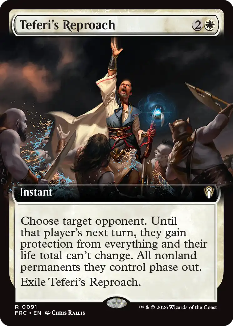 Teferi's Reproach (Extended Art) [Reality Fracture Commander] | The Time Vault CA