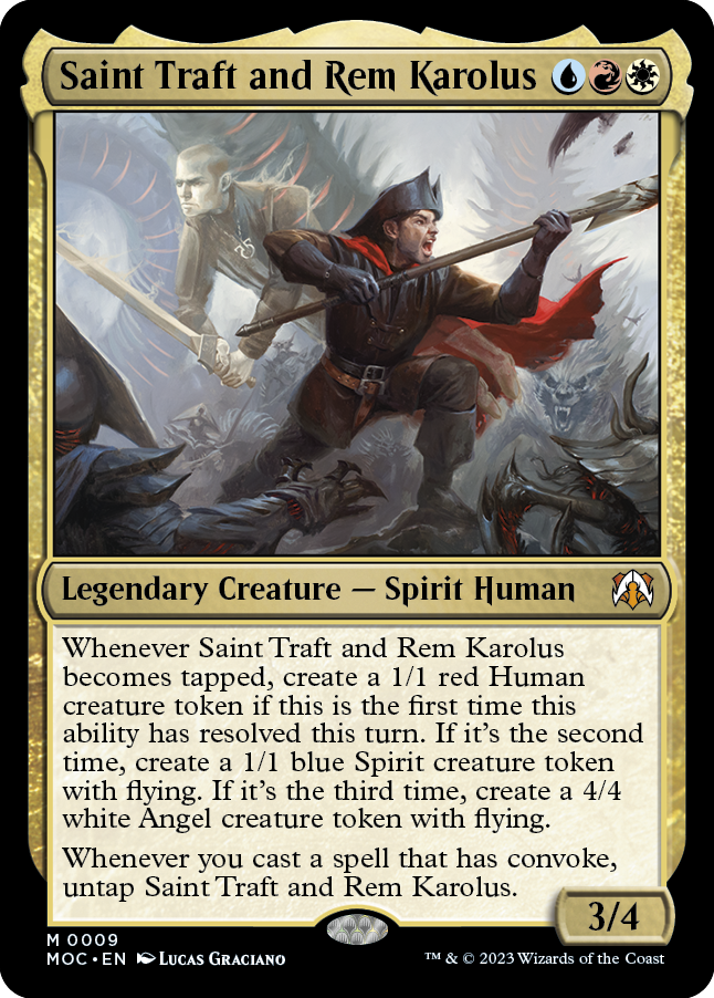 Saint Traft and Rem Karolus [March of the Machine Commander] | The Time Vault CA